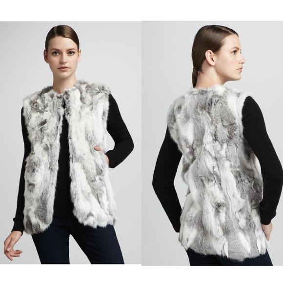 Adriene landau textured rabbit fur vest FINAL PRICE NO OFFERS